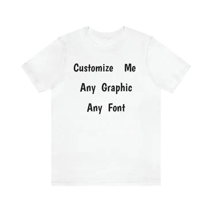 Personalized T-Shirt / Custom Print Men – Any Text or Design - A¥A&